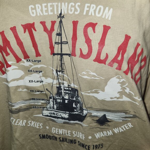 Universal Studios JAWS T-Shirt NWOT | Amity Island Souvenir Graphic | Size 2X - Picture 4 of 5